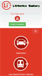 Mobile Screenshot of lithionicsbattery.com