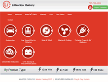 Tablet Screenshot of lithionicsbattery.com